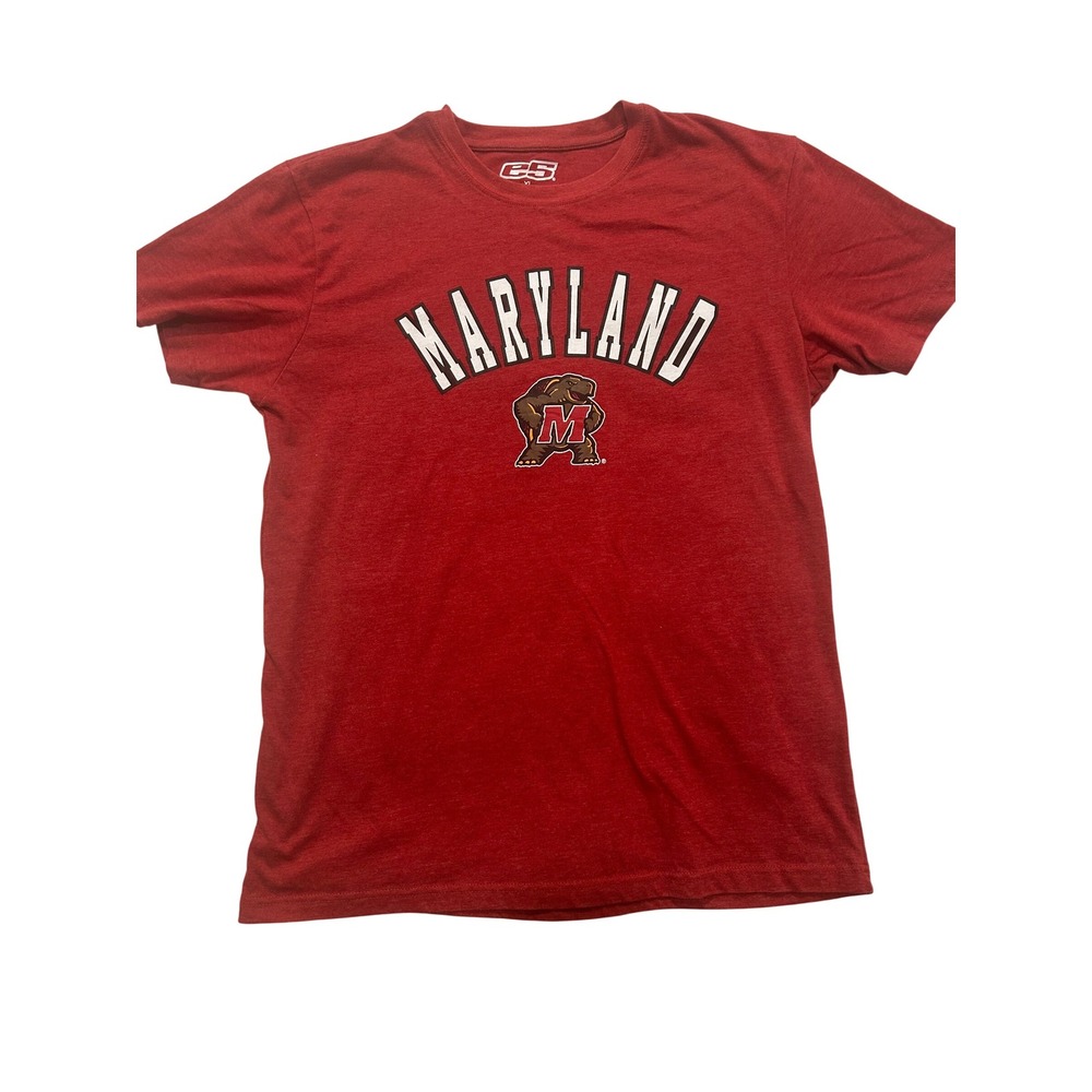 Men Maryland Terrapins T-Shirt NCAA College Graphic Red‎ XL (554)